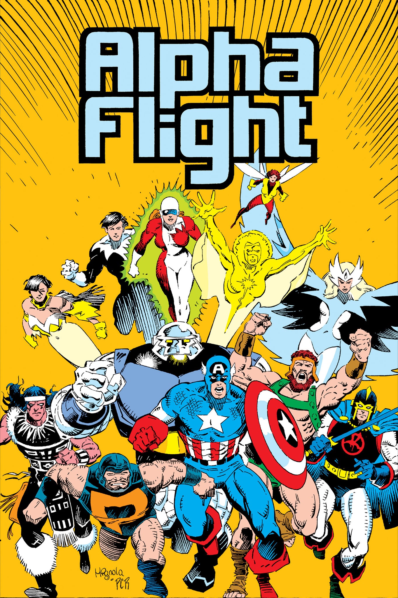 Alpha Flight by Mantlo & Lee Omnibus (DM cover)