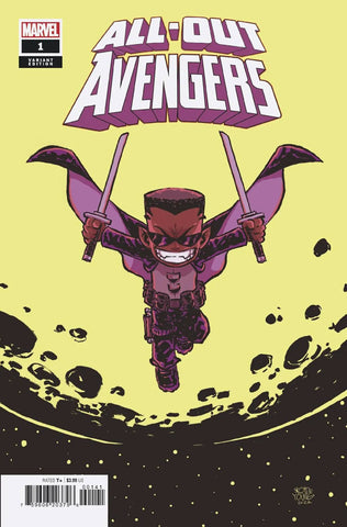 Comic book: All-Out Avengers #1 Skottie Young variant cover